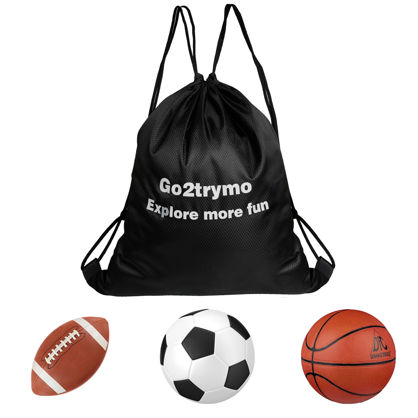Go2trymo Drawstring Basketball Bag-2PCS